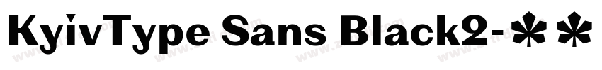 KyivType Sans Black2字体转换 KyivType Sans Black2字体转换
